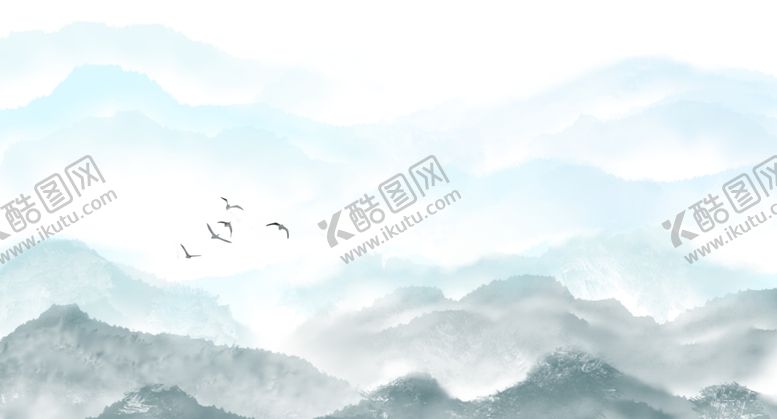 编号：59929505110011596005【酷图网】源文件下载-中国风新中式山水画