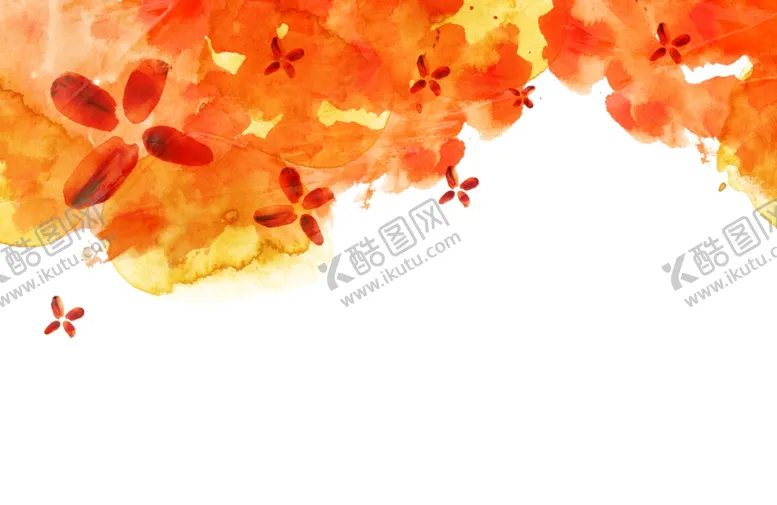 编号：83247106301625003260【酷图网】源文件下载-橙色水墨背景