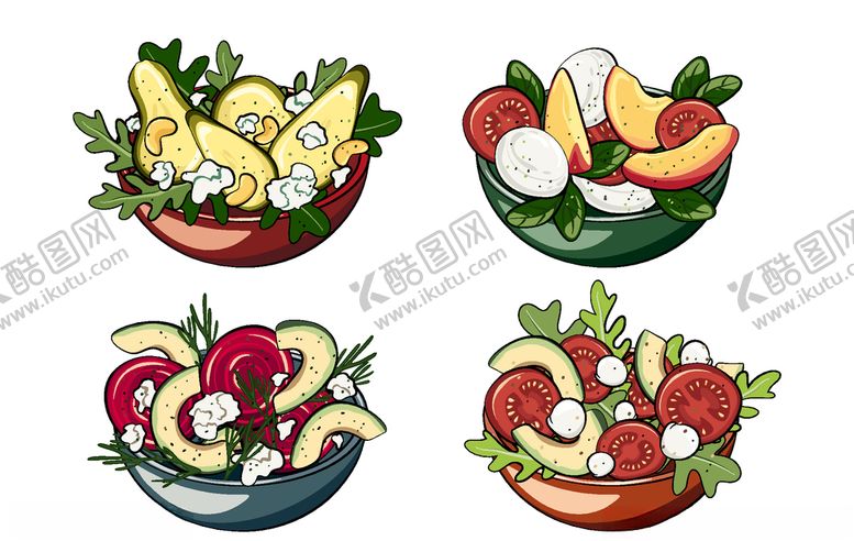 编号：48644907141339305059【酷图网】源文件下载-矢量厨房蔬菜食品素材