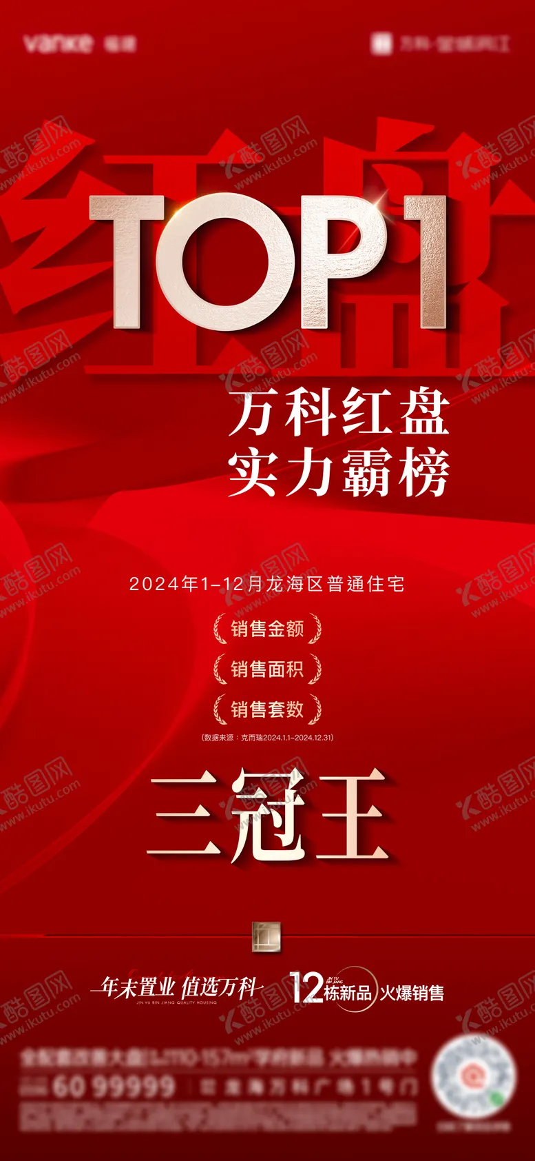 编号：23726306231433542302【酷图网】源文件下载-房地产TOP热销海报