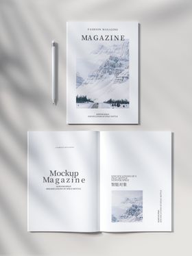 画册样机智能贴图logo记事本