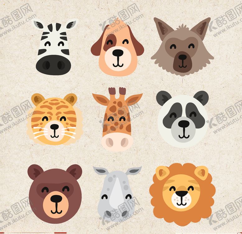 编号：89876509171433577683【酷图网】源文件下载-矢量动物矢量植物插画手绘