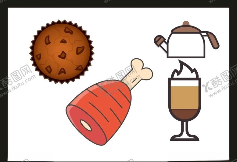 编号：27056509261039545677【酷图网】源文件下载-卡通美食餐饮