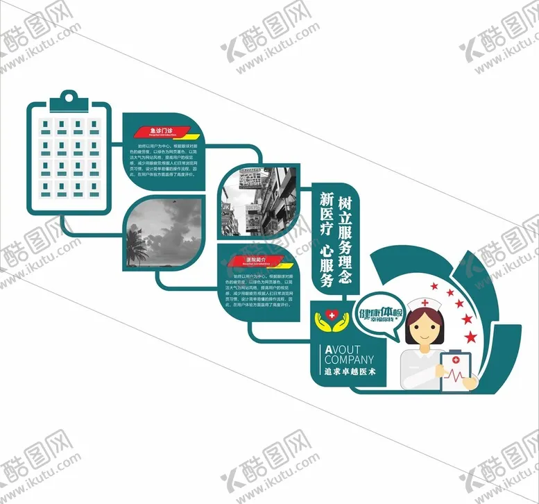 编号：50499102030952416478【酷图网】源文件下载-医院楼梯文化