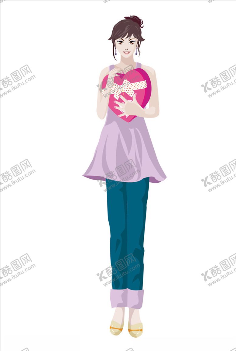 编号：58710710201031472257【酷图网】源文件下载-卡通女人