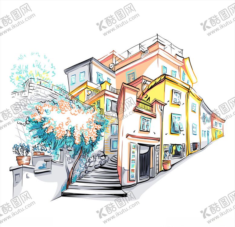 编号：99378005160136466891【酷图网】源文件下载-彩绘城市