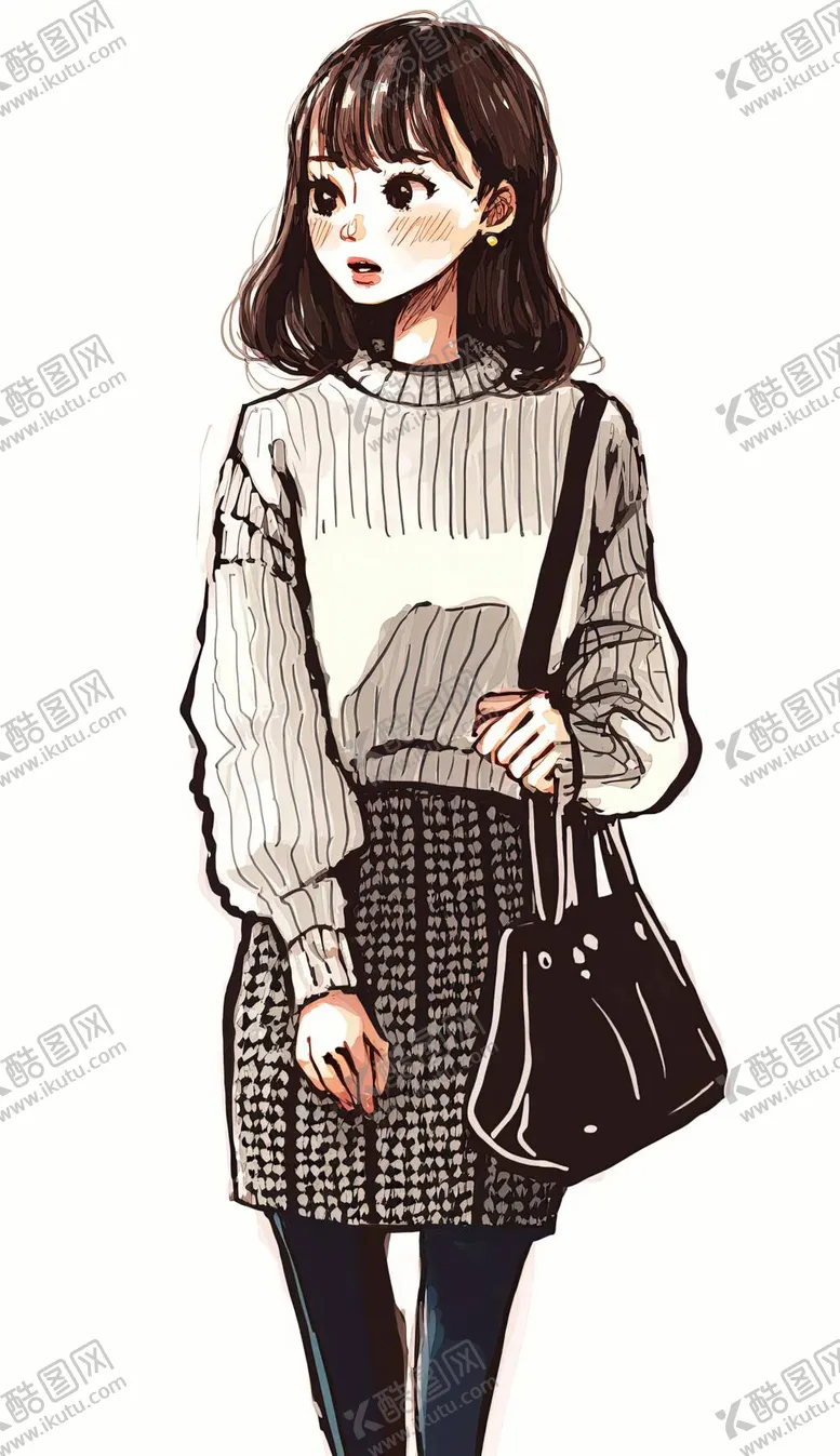 编号：82046310110758335274【酷图网】源文件下载-动漫二次元女孩