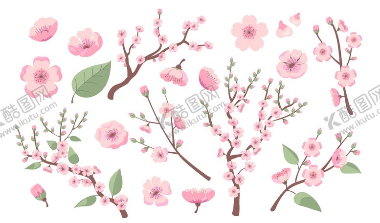 编号：96280509260336053061【酷图网】源文件下载-粉色桃花