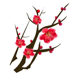 中国风水墨梅