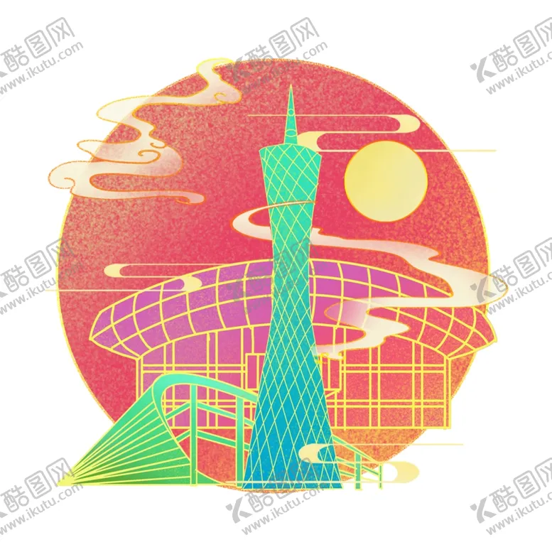 编号：16006402032110367042【酷图网】源文件下载-国潮插画背景