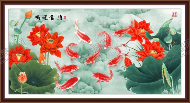 编号：67155807022315053826【酷图网】源文件下载-鸿运当头装饰画