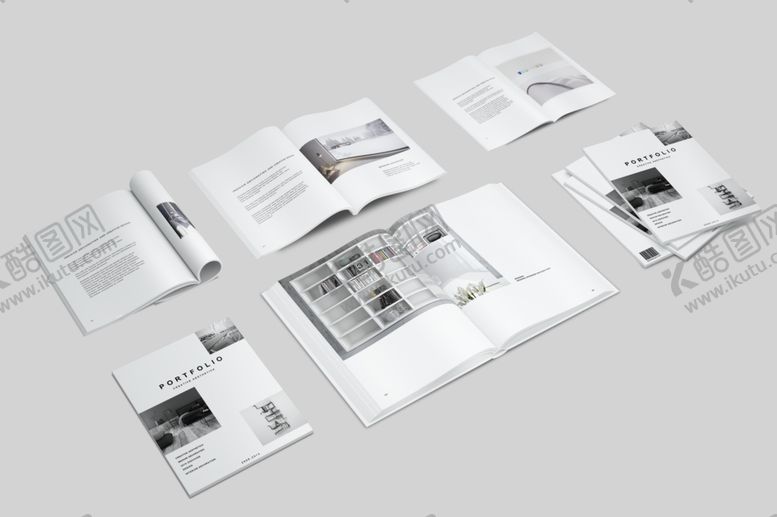 编号：42107109191002541595【酷图网】源文件下载-画册杂志样机效果展示