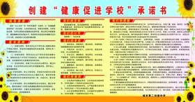 创建健康促进学校承诺书