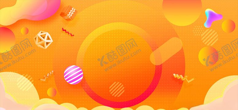 编号：66158107031339403186【酷图网】源文件下载-橙色促销海报背景