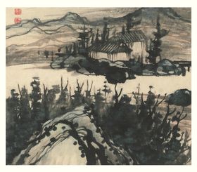 山水画  