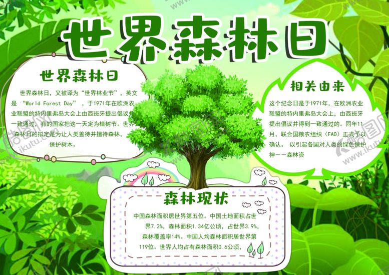 编号：76285805021900523780【酷图网】源文件下载-世界森林日