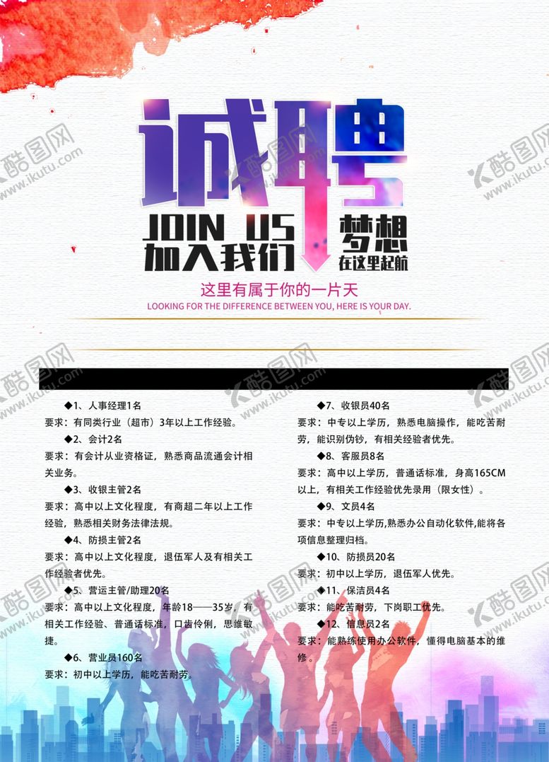 编号：67574610252308124426【酷图网】源文件下载-招聘画面