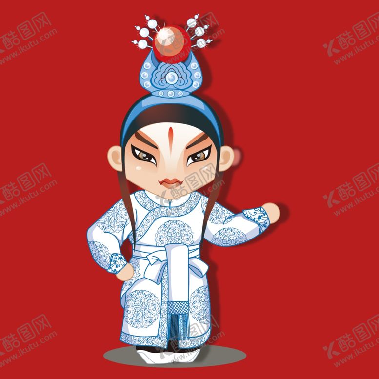 编号：32718701150054589119【酷图网】源文件下载-手绘京剧人物