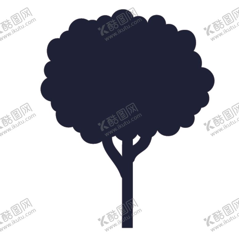 编号：10187210051559269869【酷图网】源文件下载-植物树木剪影