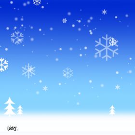 下雪雪景