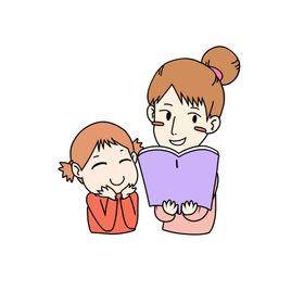 母亲节插画感恩子女
