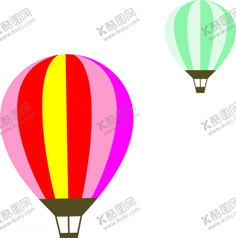 编号：11285306191015552145【酷图网】源文件下载-矢量热气球