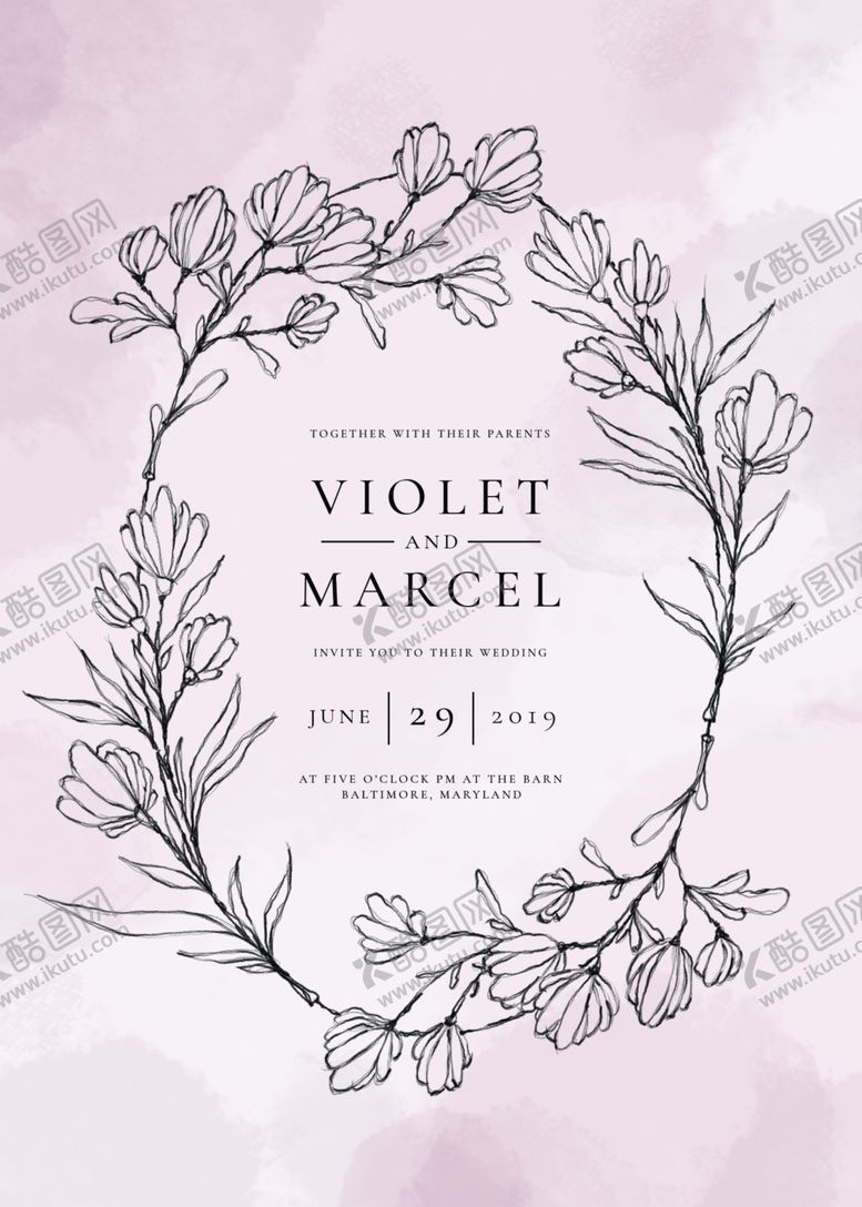 编号：32373610121427309514【酷图网】源文件下载-水彩粉色小清新背景