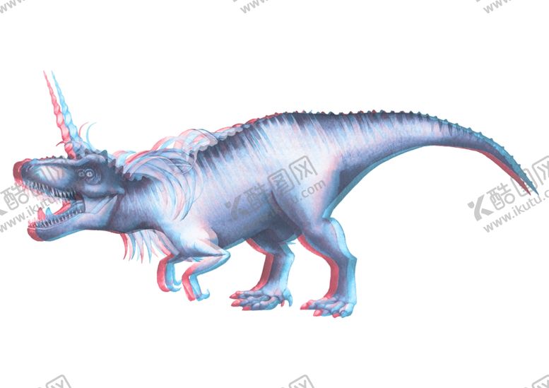 编号：34092210291654014685【酷图网】源文件下载-梦幻水彩恐龙图案