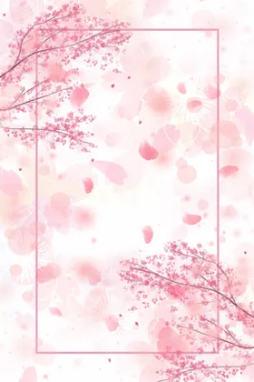 粉色背景母亲节奢华情人节海报