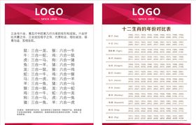 生肖对照表