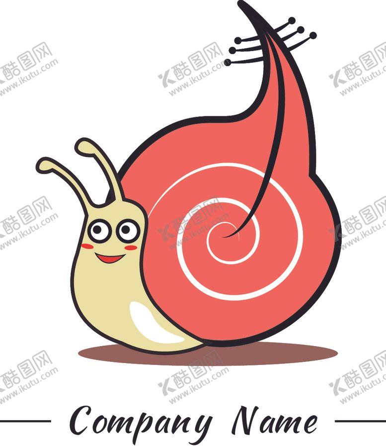 编号：39337604171652104237【酷图网】源文件下载-矢量蜗牛logo