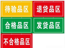 待验品区退货品区合格品
