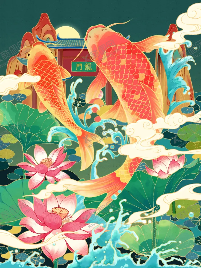 编号：74149804200058173555【酷图网】源文件下载-新年插画