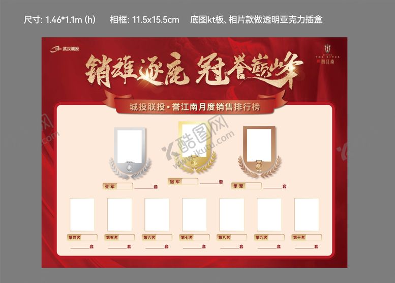编号：93493612010542299668【酷图网】源文件下载-销冠龙虎榜展板
