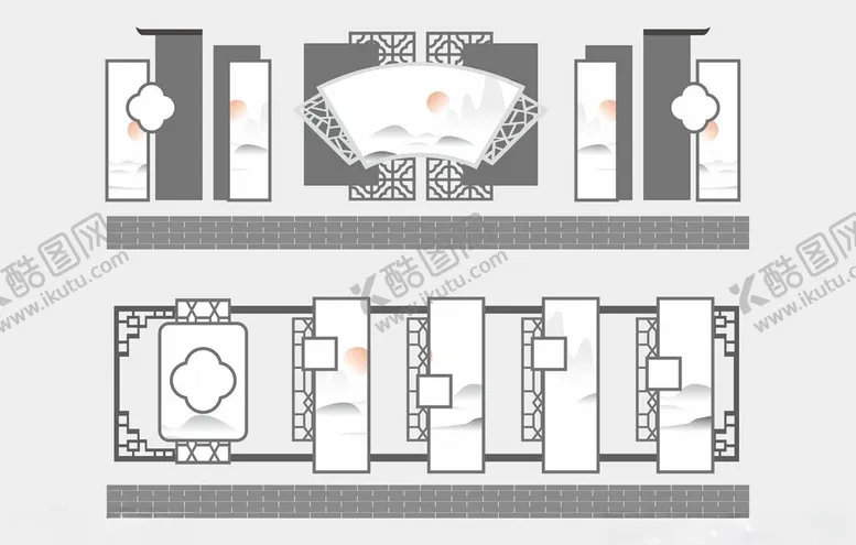 编号：38074902052036135357【酷图网】源文件下载-中式边框文化墙
