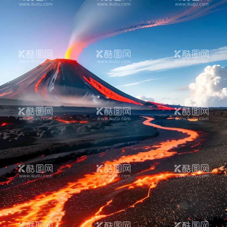 编号：10394509152253186359【酷图网】源文件下载-火山喷发