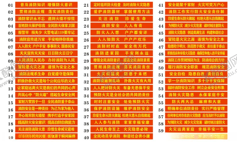 编号：79534803010243478014【酷图网】源文件下载-消防安全标语横幅