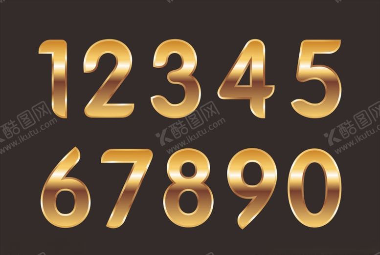 编号：59036610110458243880【酷图网】源文件下载-金色数字