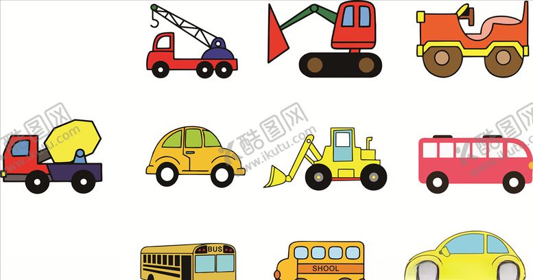 编号：55397709282150547072【酷图网】源文件下载-工程车矢量图素材建筑