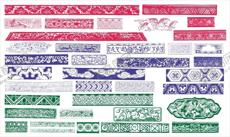 编号：51348211021347407216【酷图网】源文件下载-花纹花边传统图案装饰雕花