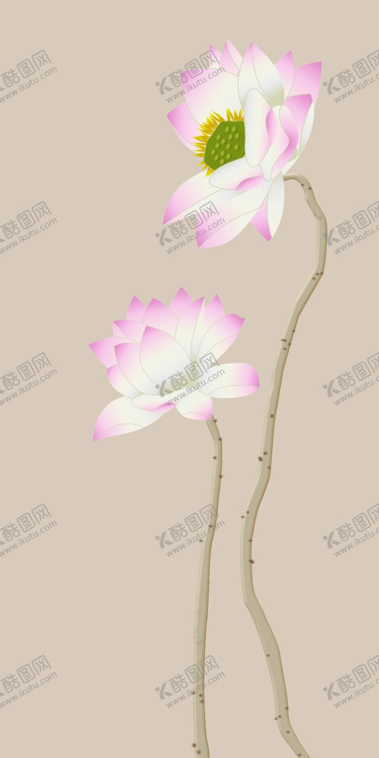 编号：12465609232347494872【酷图网】源文件下载-新中式荷花