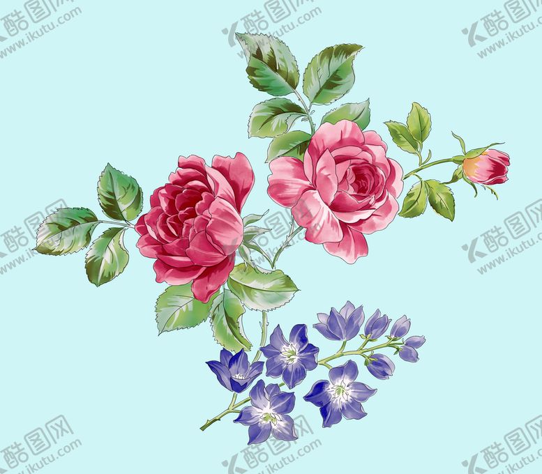 编号：34970110090806075923【酷图网】源文件下载-月季花朵花卉