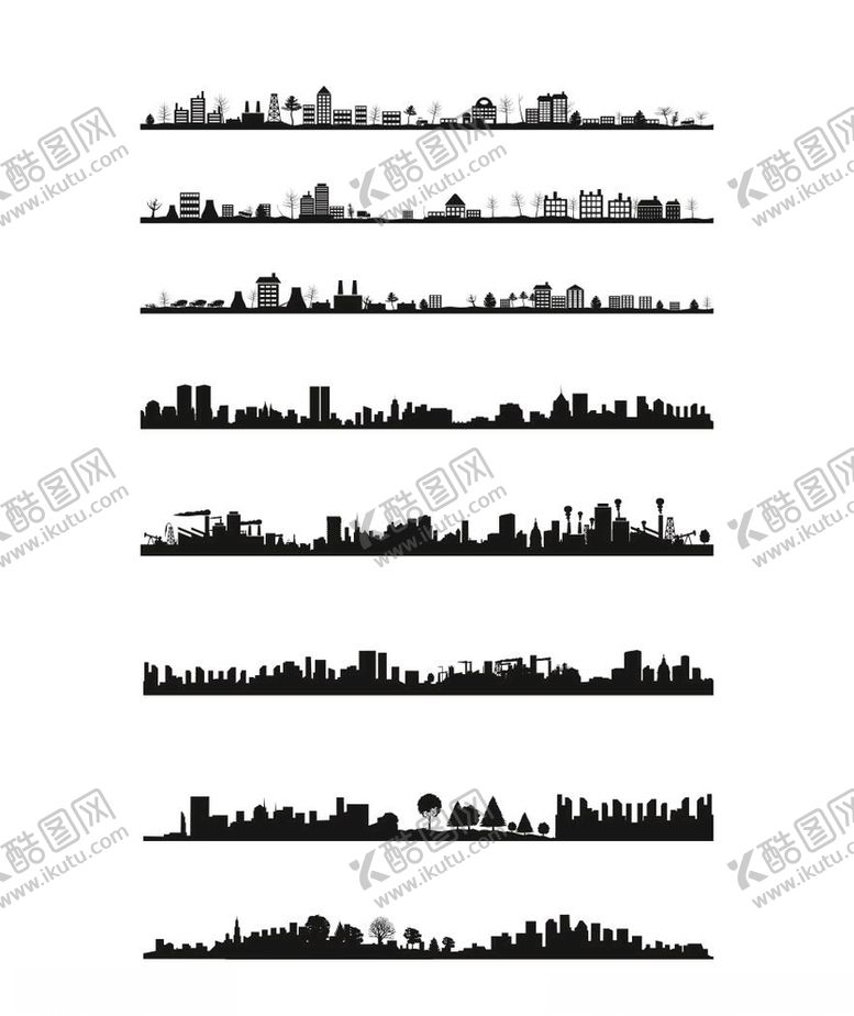 编号：70537906180701239486【酷图网】源文件下载-城市剪影