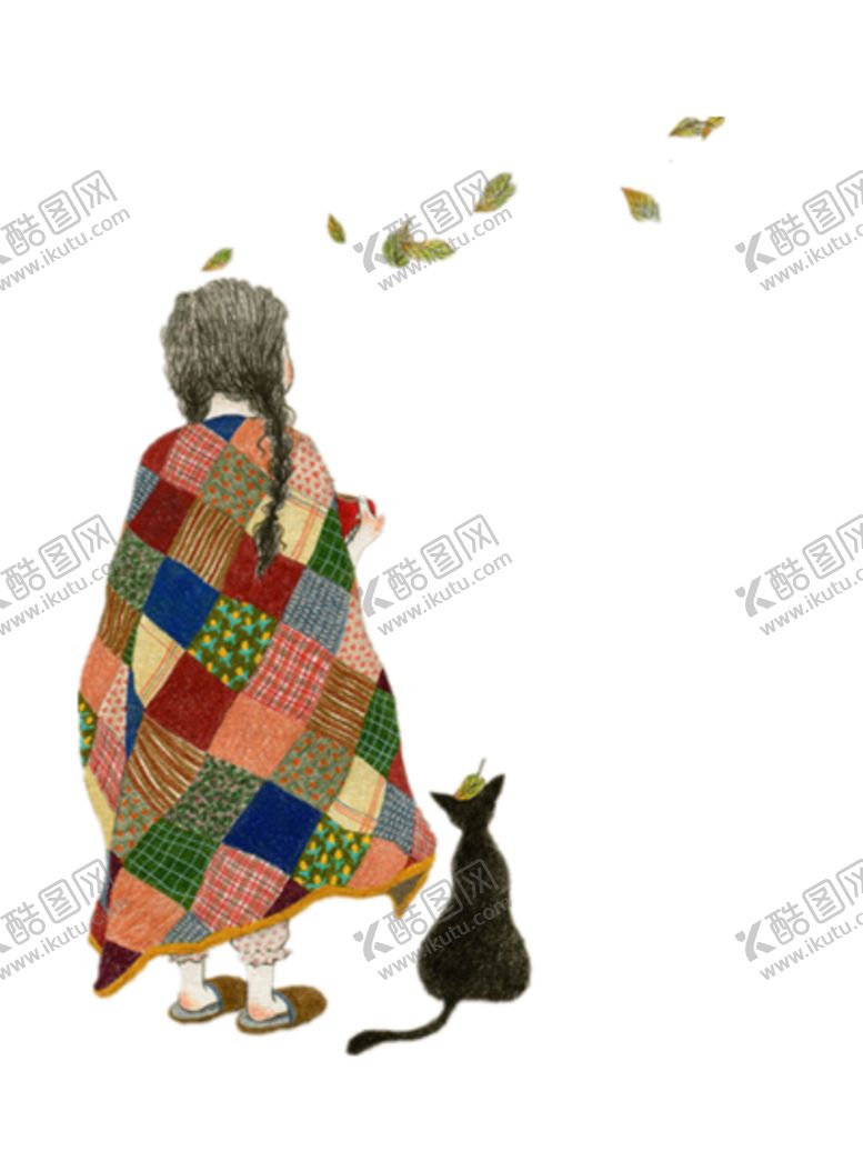 编号：48726504261613503386【酷图网】源文件下载-彩绘人物背影