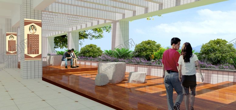 编号：84326709171607143825【酷图网】源文件下载-屋顶休闲平台