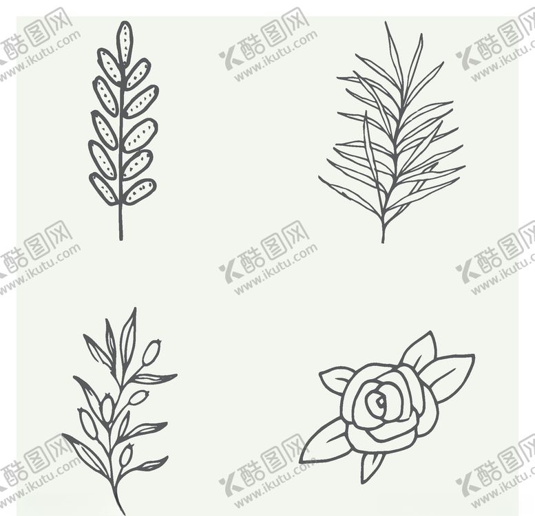 编号：27758109210929503894【酷图网】源文件下载-手绘植物