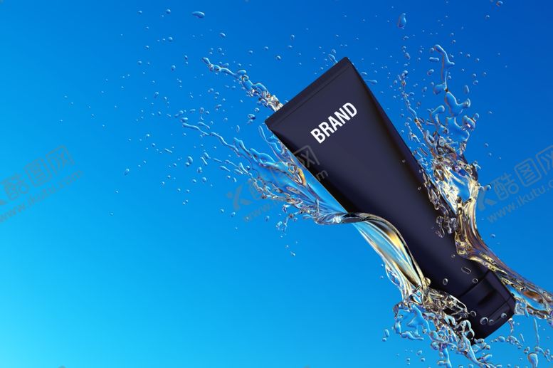 编号：63991710020910275292【酷图网】源文件下载-蓝色化妆品海报