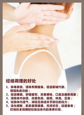 经络调理海报