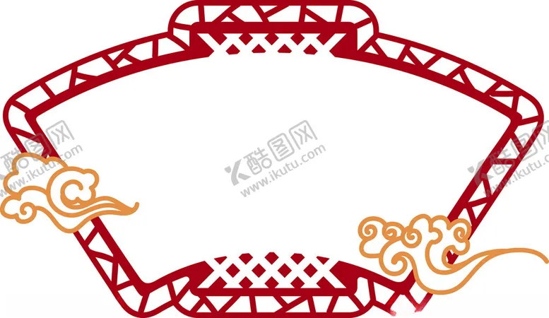 编号：72892102132155133856【酷图网】源文件下载-扇形边框花纹