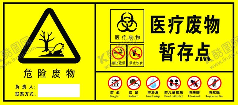 编号：48325302251317252105【酷图网】源文件下载-危险废物和医疗废物暂存点联系人